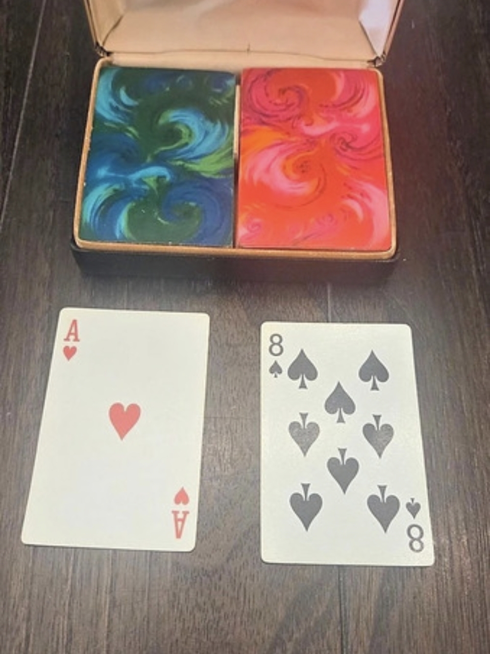 Durotone Plastic Coated Playing Cards Multicolor Playing Card Set 104 Cards.